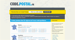 Desktop Screenshot of code.postal.fr