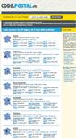 Mobile Screenshot of code.postal.fr