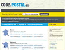 Tablet Screenshot of code.postal.fr
